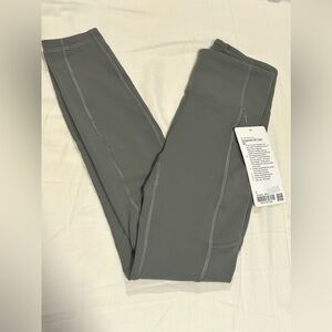 Lululemon Invigorate Leggings With Pockets 25” Size 2 Grey Sage